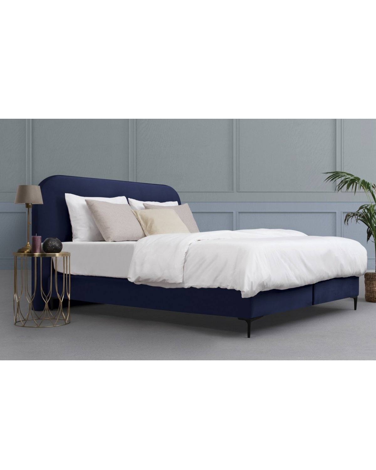 Boxspring velvet 180x210